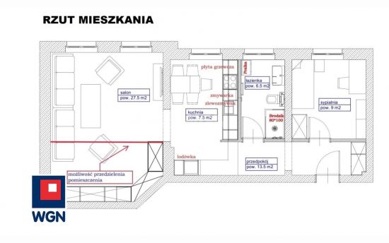 Mieszkanie na  sprzedaż Kwidzyn - Mieszkanie w ścisłym centrum ul. Chopina